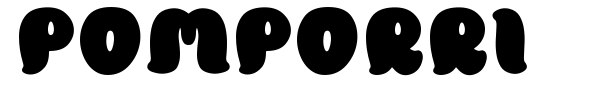 Pomporri font preview